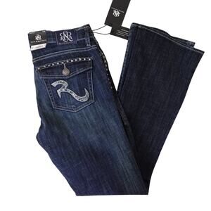 NWT Rock & Republic Bootcut Jeans Size 8 Kasandra Hissy Fit Western Low Rise Y2K